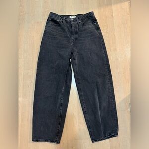 Madewell Balloon Jeans Black Size 27